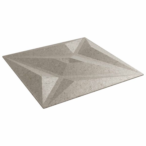 vidaXL N&aacute;stěnn&eacute; panely 12 pcs Hvězdov&yacute; beton 50 x 50 cm XPS pěna