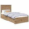 vidaXL R&aacute;m postele s čelo Artisanov&yacute; dub 90 x 200 cm Kompozitn&iacute; dřevo