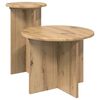 vidaXL Sada odkl&aacute;dac&iacute;ch stolků 2 ks Dub artisan &Oslash; 45 x 35 cm