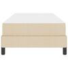vidaXL Postel s boxspringem s matrací Krémová 80 x 200 cm textil