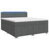 vidaXL Postel boxspring s matrac&iacute; Tmavě &scaron;ed&aacute; 140 x 200 cm Textil