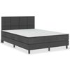 vidaXL Postel boxspring tmavě &scaron;ed&aacute; textil 140 x 200 cm