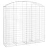 vidaXL Klenut&yacute; gabionov&yacute; ko&scaron; 200 x 50 x 180/200 cm pozinkovan&eacute; železo