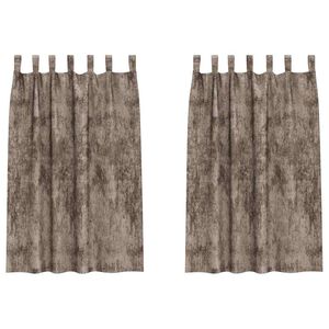 vidaXL Sametov&eacute; z&aacute;věsy 2 ks Cappuccino 175 x 140 cm samet