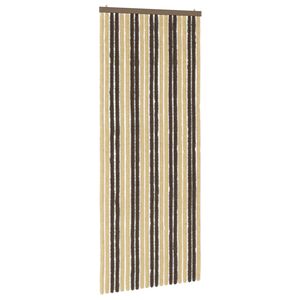 vidaXL Z&aacute;clona proti hmyzu Chenille Tmavě hněd&aacute; a b&eacute;žov&aacute; 90 x 220 cm