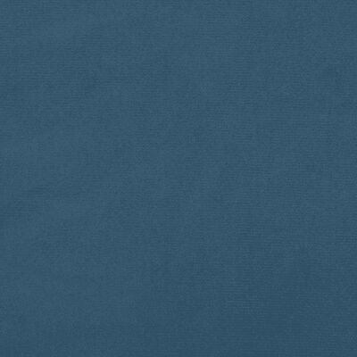 vidaXL Čelo postele s LED tmavě modré 183 x 16 x 78/88 cm samet