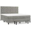 vidaXL Box spring postel s matrac&iacute; světle &scaron;ed&aacute; 160x200 cm samet