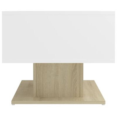 vidaXL Konferenční stolek bílý dub sonoma 103,5x50x44,5 cm dřevotříska