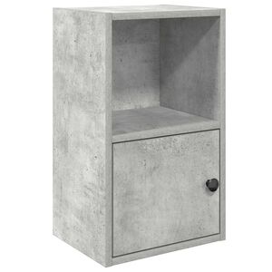 vidaXL Knihovna betonově &scaron;ed&aacute; 31x24x52 cm kompozitn&iacute; dřevo