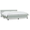 vidaXL Box spring postel s matrac&iacute; světle &scaron;ed&aacute; 180x220 cm samet