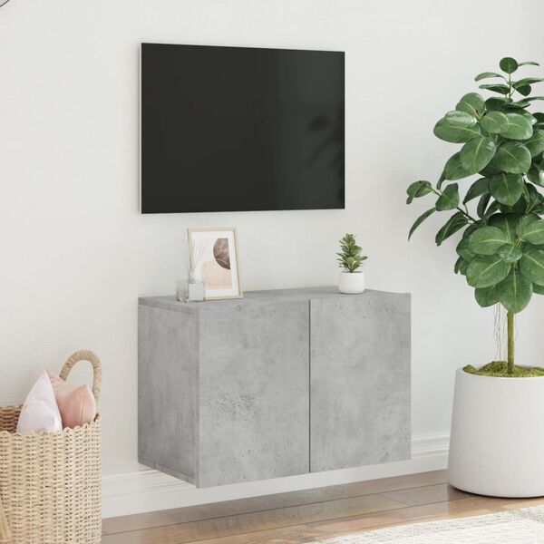 vidaXL TV skříňka nástěnná betonově šedá 60 x 30 x 41 cm