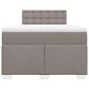vidaXL Box spring postel s matrac&iacute; taupe 120x190 cm textil