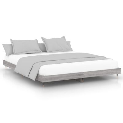 vidaXL Rám postele šedý sonoma 180 x 200 cm kompozitní dřevo