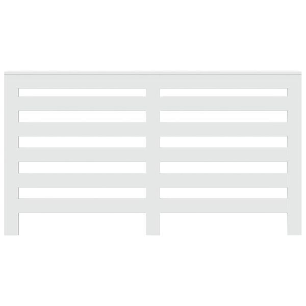 vidaXL Kryt na radi&aacute;tor b&iacute;l&yacute; 149 x 20 x 82 cm kompozitn&iacute; dřevo