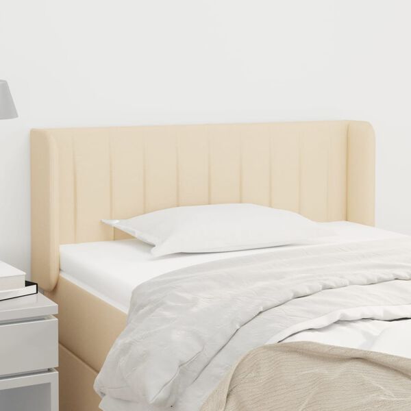 vidaXL Čelo postele typu u&scaron;&aacute;k kr&eacute;mov&eacute; 83 x 16 x 78/88 cm textil