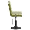 vidaXL Otočn&eacute; j&iacute;deln&iacute; židle 6 ks světle zelen&eacute; samet
