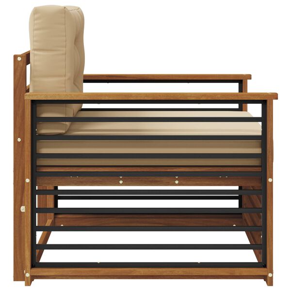 vidaXL Venkovn&iacute; pohovkov&aacute; souprava Masivn&iacute; ak&aacute;ciov&eacute; dřevo a polyester