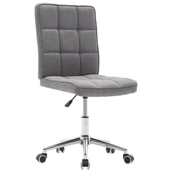 vidaXL J&iacute;deln&iacute; židle 2 ks světle &scaron;ed&eacute; textil