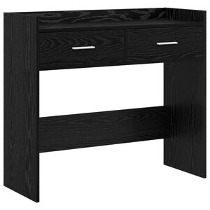vidaXL Konzolov&yacute; stolek Čern&yacute; dub 90 x 35 x 80 cm Kompozitn&iacute; dřevo