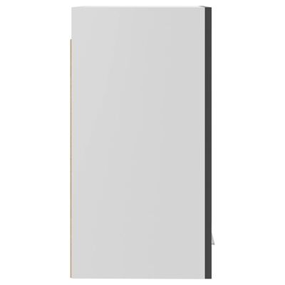 vidaXL Horní skříňka šedá vysoký lesk 29,5 x 31 x 60 cm dřevotříska
