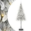 vidaXL V&aacute;nočn&iacute; stromeček s 300 LED diodami B&iacute;l&aacute; 210 cm PE a Ocel