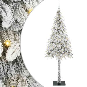 vidaXL V&aacute;nočn&iacute; stromeček s 300 LED diodami B&iacute;l&aacute; 210 cm PE a Ocel