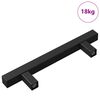 vidaXL Madlo na skř&iacute;ň 420 ks Čern&aacute; 150 x 12,3 x 35,2 mm Nerezov&aacute; ocel