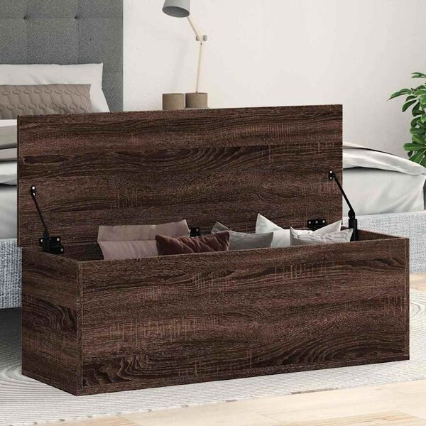 vidaXL &Uacute;ložn&yacute; box hněd&yacute; dub 102 x 35 x 35 cm kompozitn&iacute; dřevo