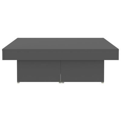 vidaXL Konferenční stolek šedý 90 x 90 x 28 cm dřevotříska