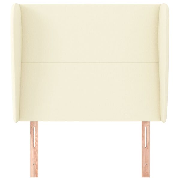 vidaXL Čelo postele typu u&scaron;&aacute;k kr&eacute;mov&eacute; 83 x 23 x 118/128 cm uměl&aacute; kůže