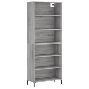 vidaXL Skř&iacute;ň &scaron;ed&aacute; sonoma 69,5 x 32,5 x 180 cm kompozitn&iacute; dřevo