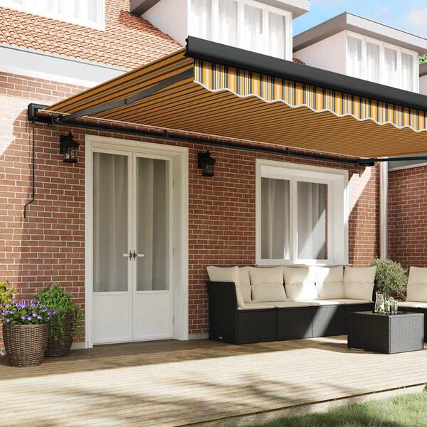 vidaXL Budsorovateln&eacute; zastře&scaron;en&iacute; V&iacute;cebarevn&yacute; 500 &times; 300 cm Textil a kov