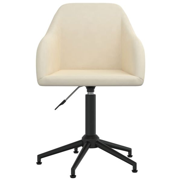 vidaXL Otočn&eacute; j&iacute;deln&iacute; židle 2 ks kr&eacute;mov&eacute; samet