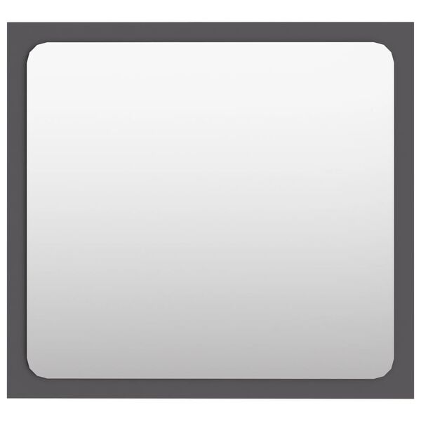 vidaXL Koupelnov&eacute; zrcadlo &scaron;ed&eacute; 40 x 1,5 x 37 cm dřevotř&iacute;ska