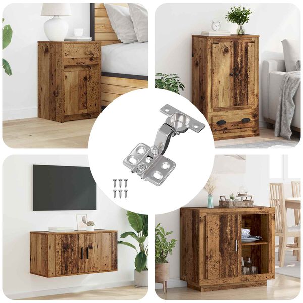 vidaXL Z&aacute;věs 12 pcs Niklov&aacute; 85 x 52,5 x 9,5 mm Železo