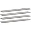 vidaXL N&aacute;stěnn&eacute; police 4 ks &scaron;ed&eacute; sonoma 60x10x1,5 cm kompozitn&iacute; dřevo