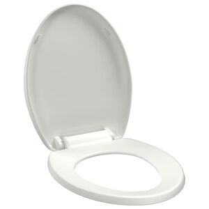vidaXL Toaletn&iacute; sed&aacute;tko pomal&eacute; skl&aacute;pěn&iacute; rychloup&iacute;nac&iacute; b&iacute;l&eacute;