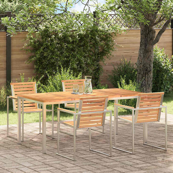 vidaXL J&iacute;deln&iacute;stůl Hněd&aacute; 180 x 90 x 75 cm Pevn&eacute; teakov&eacute; dřevo