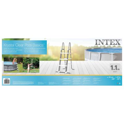 Intex Bezpečnostní bazénové schůdky 3stupňové 91–107 cm