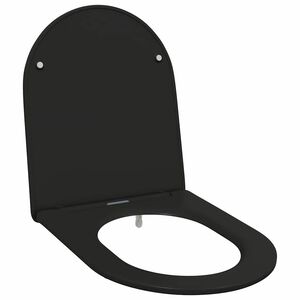 vidaXL Toaletn&iacute; prkno Čern&aacute; 47 x 36 x 3,4 cm Duroplast