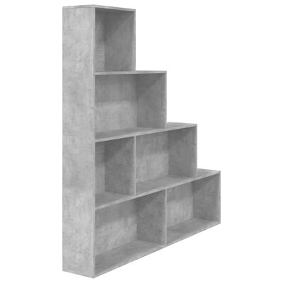 vidaXL Knihovna/zástěna betonově šedá 155 x 24 x 160 cm dřevotříska