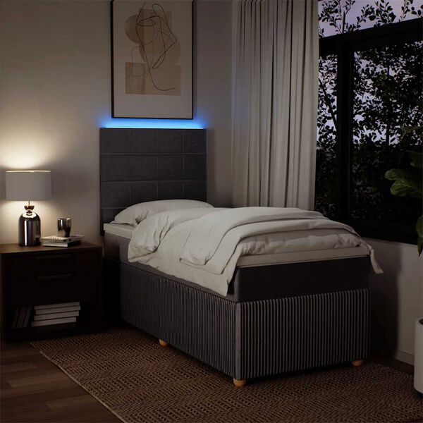 vidaXL Box spring postel s matrac&iacute; taupe 90x190 cm textil