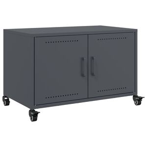 vidaXL TV skř&iacute;ňka antracitov&aacute; 68 x 39 x 43,5 cm ocel