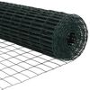 vidaXL Plot s sloupkem Zelen&aacute; 1 x 10 m Ocel a PVC