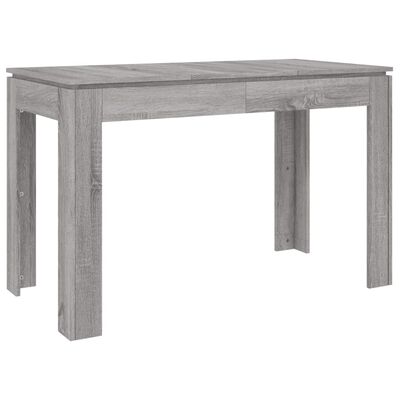 vidaXL Jídelní stůl šedý sonoma 120 x 60 x 76 cm kompozitní dřevo
