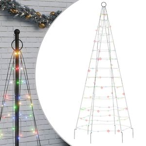 vidaXL LED v&aacute;nočn&iacute; stromek 200 barevn&yacute;ch LED diod 180 cm