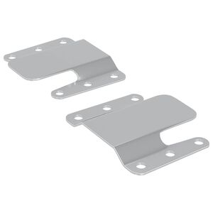 vidaXL Stropn&iacute; drž&aacute;k 2 pcs Stř&iacute;brn&aacute; 75 x 66 x 1,4 mm Ocel