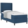 vidaXL Postel s boxspringem s pol&scaron;t&aacute;řem Modr&aacute; 200 x 90 cm textil