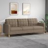 vidaXL 3m&iacute;stn&aacute; pohovka taupe 210 cm textil