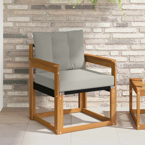 vidaXL Venkovn&iacute; pohovkov&aacute; souprava Masivn&iacute; ak&aacute;ciov&eacute; dřevo a Textilene